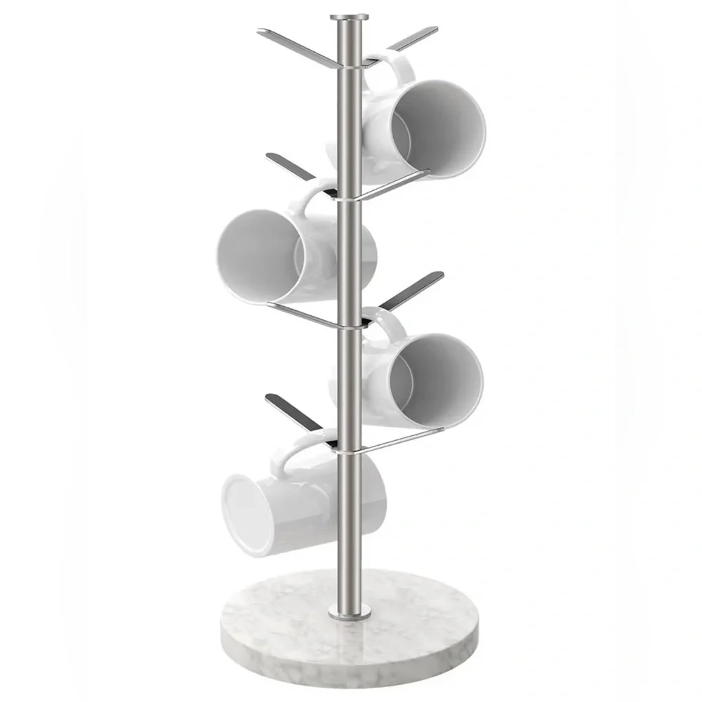 Gypie Marble Mug Holder Tree 8 Hooks